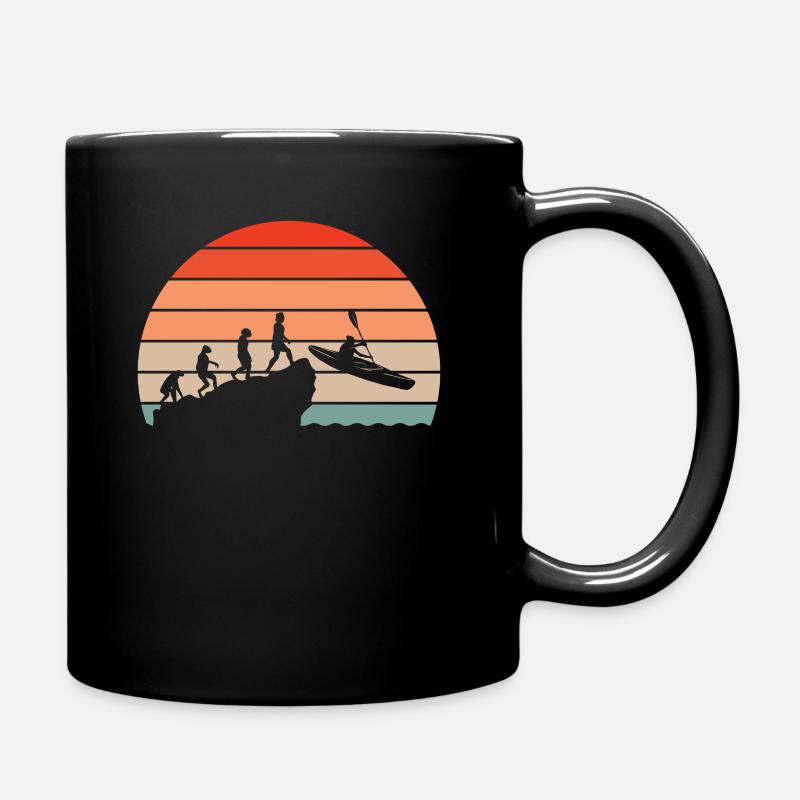 Kayak Evolution Kayak Kayak kayak canot de canot canoë - Mug uni - noir