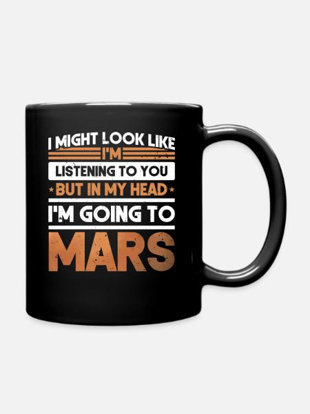 Mars - Tasse einfarbig - Schwarz
