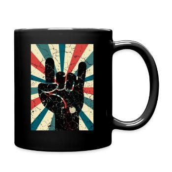 Teufelshorn Punks - Tasse einfarbig - Schwarz - Rechts