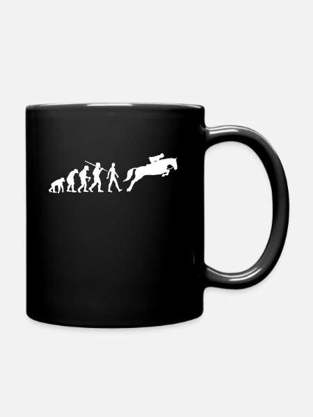 Cavalière Evolution Chevaux - Mug uni - noir