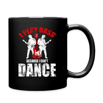 Bass Gitarrist Bassist Bass Spieler - Tasse einfarbig - Schwarz - Rechts