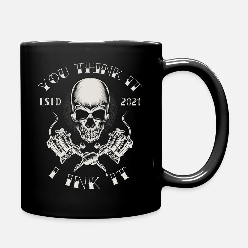 Tattoo Inked Ink Tattoo Spruch Cooler Spruch - Tasse einfarbig - Schwarz
