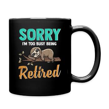 Paresseux Pension Pension Pension Pension - Mug uni - noir - Droite