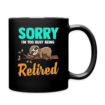 Paresseux Pension Pension Pension Pension - Mug uni - noir - Droite