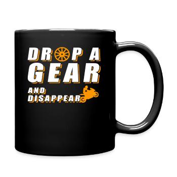 Laissez tomber un rapport et disparaissez - Sport automobile - Moto - Mug uni - noir - Droite