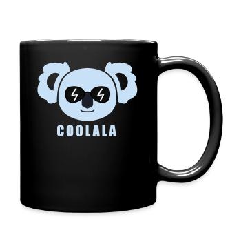 Coolala - cooler Koala - süßer Koalabär - Tasse einfarbig - Schwarz - Rechts