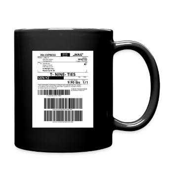 Lustige Post aus den 90s Gen Z Y Jahre Geburtstag - Tasse einfarbig - Schwarz - Rechts