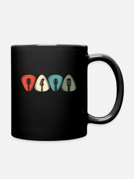 Gitarre Gitarrist Musik Musikinstrument Rock Band - Tasse einfarbig - Schwarz