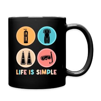 Plongée Sport Plongée Sous-marine Scuba Diving - Mug uni - noir - Droite
