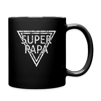 superpapa - Tasse einfarbig - Schwarz - Rechts