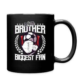 Petit frère sport plus grand fan de football jeu - Mug uni - noir - Droite