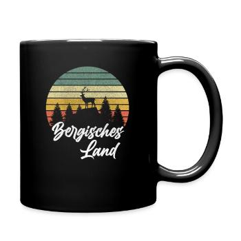 Bergisches Land Heimat Geschenk Wandern Urlaub - Tasse einfarbig - Schwarz - Rechts