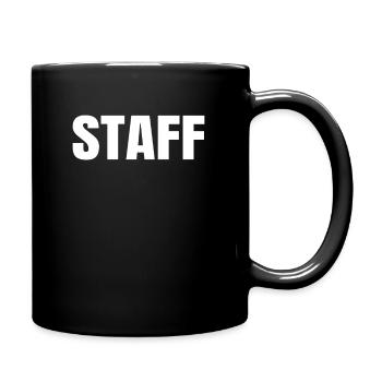 Staff Angestellte Event Veranstaltung Konzert - Tasse einfarbig - Schwarz - Rechts