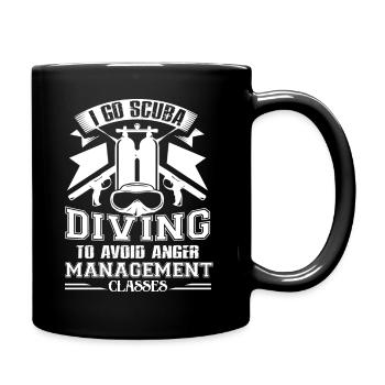 Scuba Diving I Go Scuba Diving - Full Colour Mug - black - Right