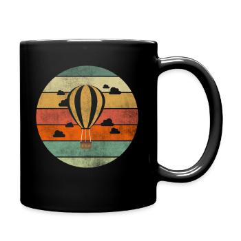 Ballon volant montgolfière montgolfière - Mug uni - noir - Droite