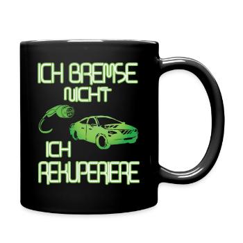 Rekuperation - Tasse einfarbig - Schwarz - Rechts