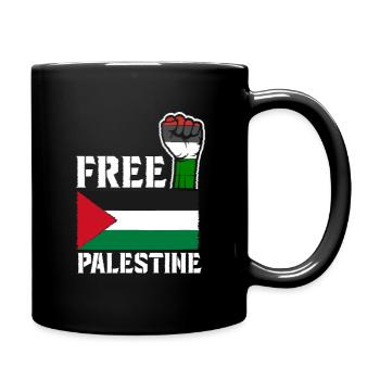 Palestine libre - Liberté pour la Palestine - Mug uni - noir - Droite