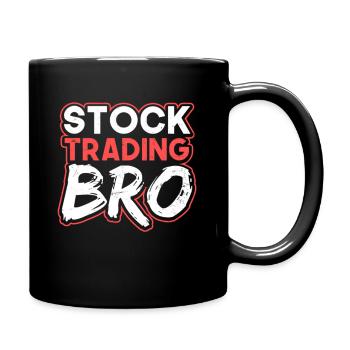 Stocks Stock Trading Bro - Full Colour Mug - black - Right