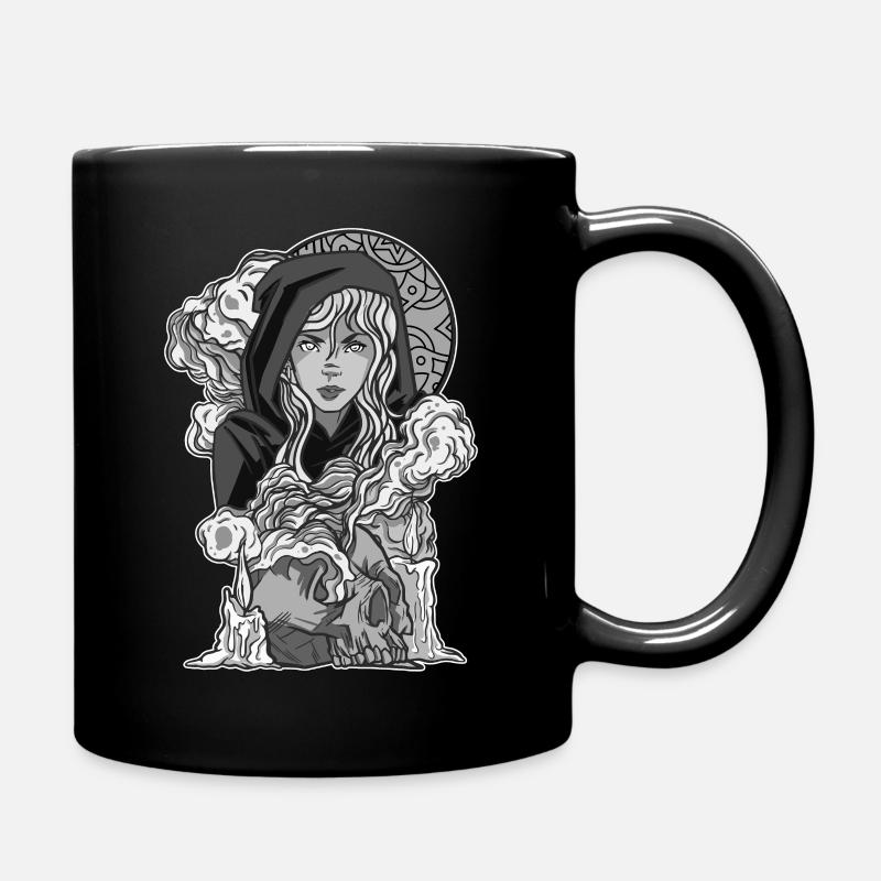 Occult-Hexe-Mädchen Gothic Punk - Tasse einfarbig - Schwarz