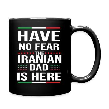 Iraner Vater Iran Perserreich - Tasse einfarbig - Schwarz - Rechts
