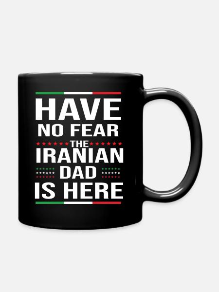 Iraner Vater Iran Perserreich - Tasse einfarbig - Schwarz
