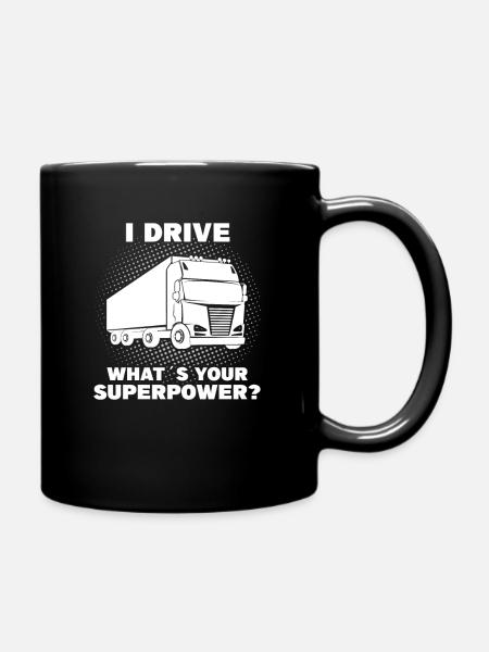 Trucker Transport Spedition LKW Fahrer Spruch - Tasse einfarbig - Schwarz