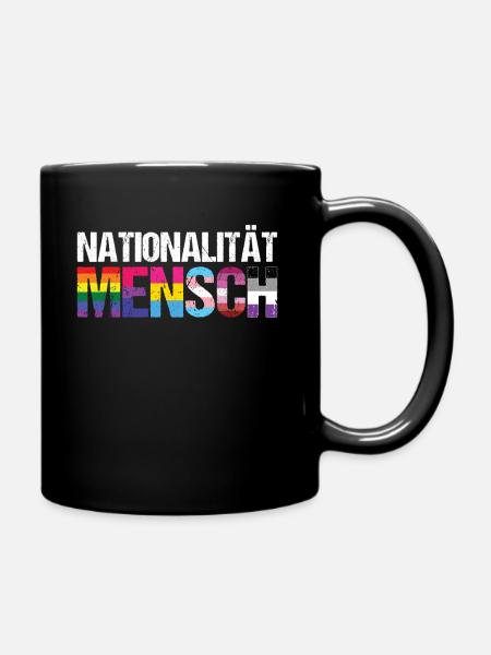Nationalität Mensch LGBTQ Pride - Tasse einfarbig - Schwarz