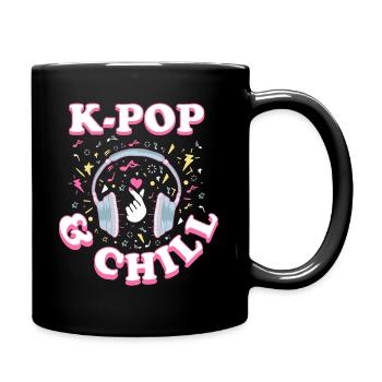 K-Pop - Tasse einfarbig - Schwarz - Rechts
