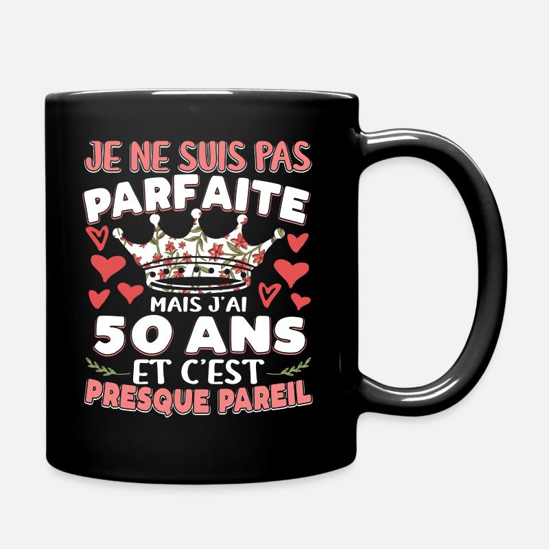 Anniv 50 ans Anniversaire Humour - Mug uni - noir
