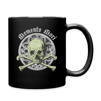 Crâne Totenkopf gothique Memento-Mori Schädel - Mug uni - noir - Droite
