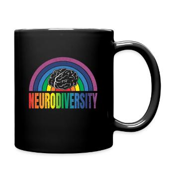 Neurodiversity Neurodiversity Autistic Autism - Full Colour Mug - black - Right