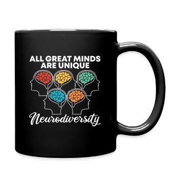 Neurodiversity Neurodiversity Autistic Autism - Full Colour Mug - black - Right