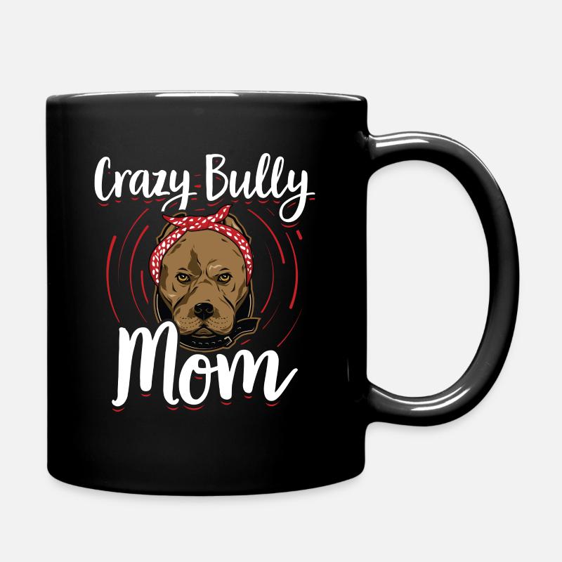 American Bully Mom Hundebesitzer Geschenk - Tasse einfarbig - Schwarz