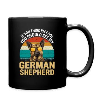 BERGER ALLEMAND COOL - Mug uni - noir - Droite