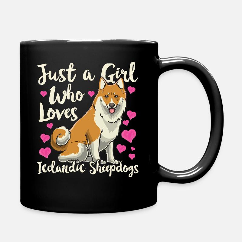 Chien islandais Spitz - Mug uni - noir