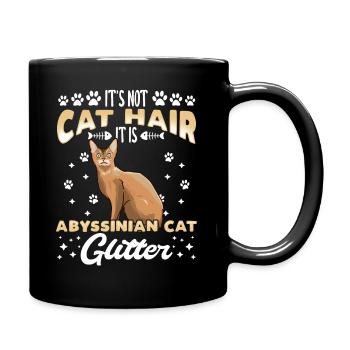 Abyssinier chat drôle rengaine cadeau - Mug uni - noir - Droite