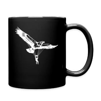 Parapente parapente comme aigle - Mug uni - noir - Droite