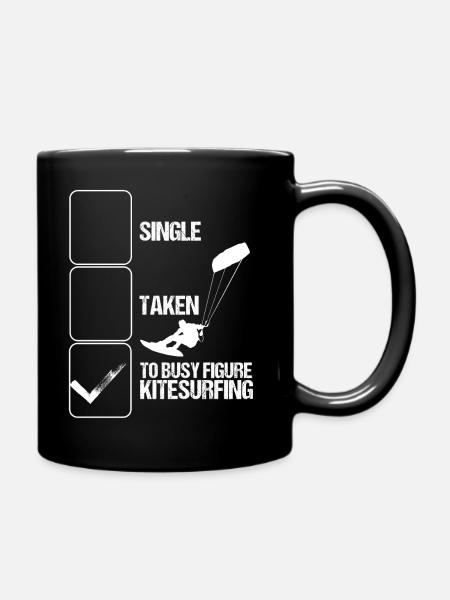Kitesurfer Kiteboard kite surfeur windsurfer Kitesurf - Mug uni - noir