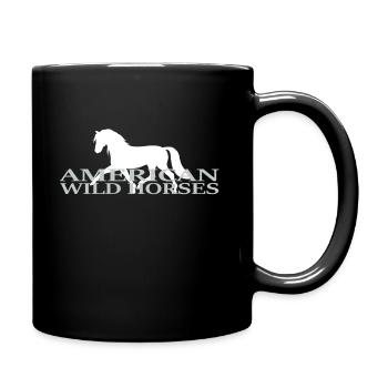 Chevaux, Cheval, Western Equitation, Filles, Équitation - Mug uni - noir - Droite
