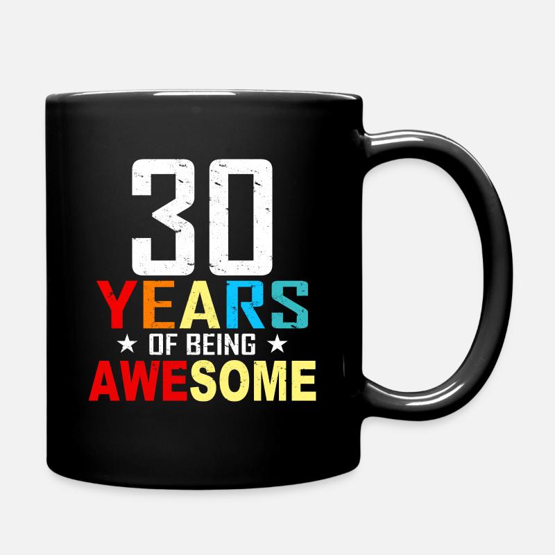 30 ans anniversaire 30 anniversaire cadeau 30 ans - Mug uni - noir