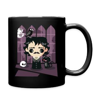 A damned Poe-t's house - Full Colour Mug - black - Right