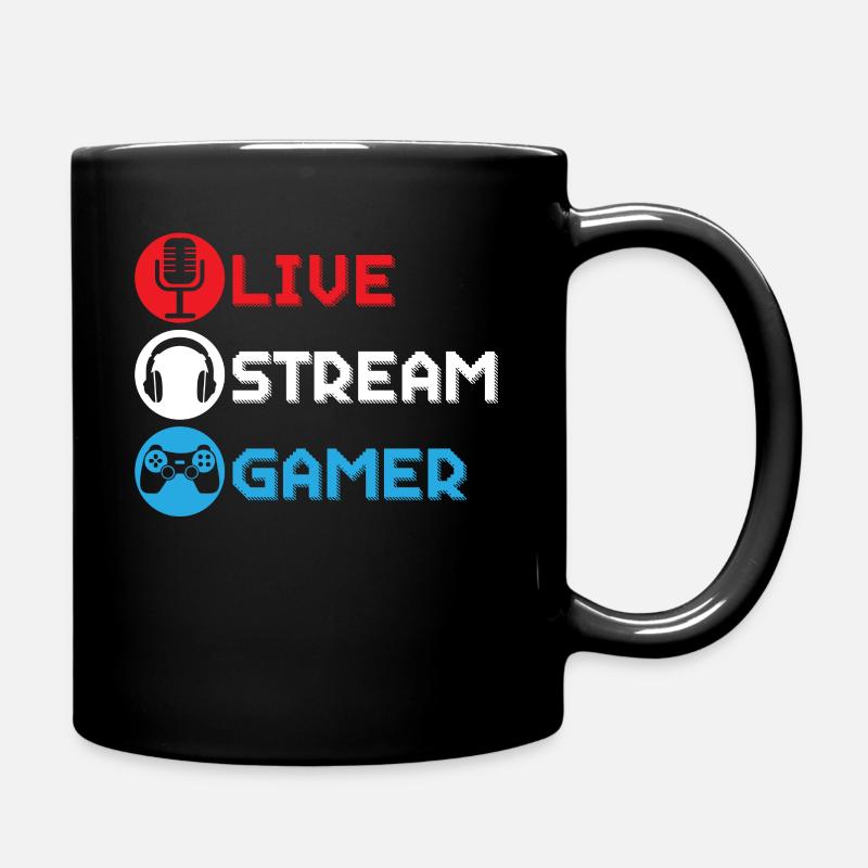 Live stream gamer Live streaming Online - Mug uni - noir