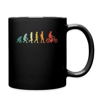 Mofafahrer Mofafahren Mofa Mofapower Evolution - Tasse einfarbig - Schwarz - Rechts