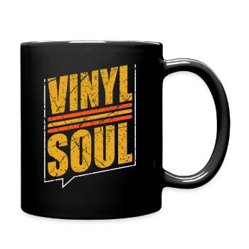 Vinyl Soul Retro Plattenspieler - Tasse einfarbig - Schwarz - Rechts