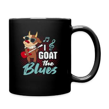 Ziege für einen Blues-Musiker - Tasse einfarbig - Schwarz - Rechts