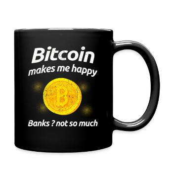 Bitcoin - Full Colour Mug - black - Right