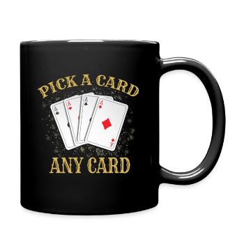 Magician Magic Deck of Cards - Full Colour Mug - black - Right