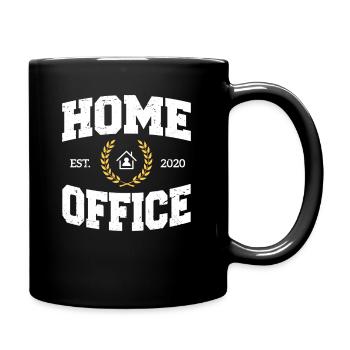 Home Office Est 2020 Home Working Home Office - Full Colour Mug - black - Right