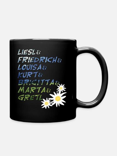 Von Trapp siblings (Sound of Music) - Full Colour Mug - black