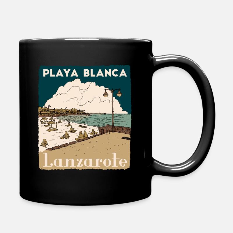 PLAYA BLANCA LANZAROTE - Mug uni - noir